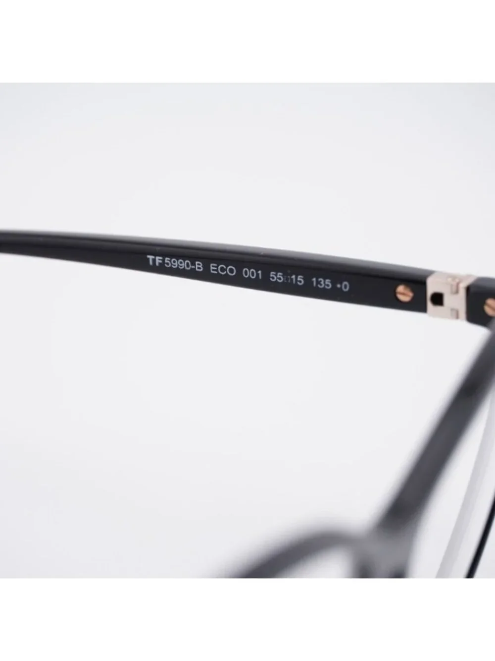 Tom Ford FT5990-B 001 Eyeglasses Shiny Black 55mm Cat Eye Frame
